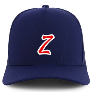 Stitchfy Snapback-keps med bokstaven Z och 5 paneler i struktur (SF-TXT3812-NIS-GNV-008 M)
