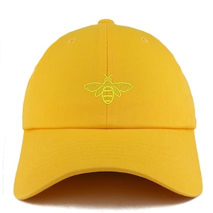 Stitchfy Bee Adjustable Unstructured Dad Hat
