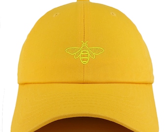 Stitchfy Bee Adjustable Unstructured Dad Hat