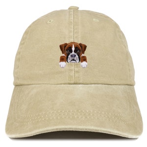 Stitchfy Boxer Patch Pigment Dyed Washed Baseball Cap (SF-AP0014-MGC-7601)