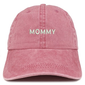 Stitchfy Mommy Embroidered Washed Low Profile Cap