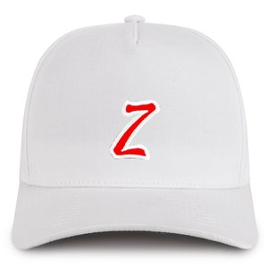 Stitchfy Bokstaven Z Script Outline 5 Panel Structured Snapback Baseball Cap (SF- TXT3812-NIS-GNV-007)