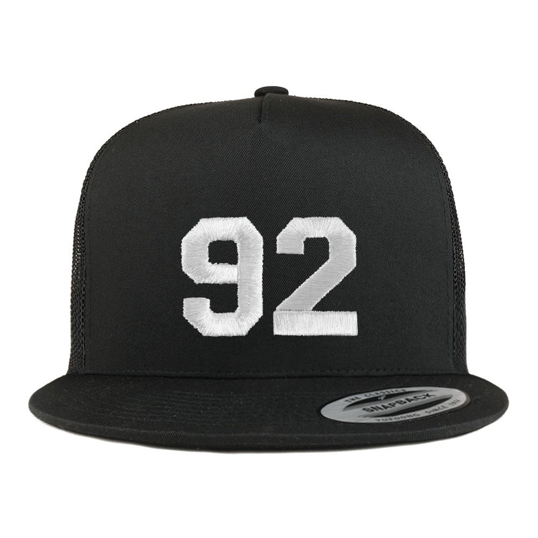 Stitchfy Number 92 White Thread Embroidered 5 Panel Flat