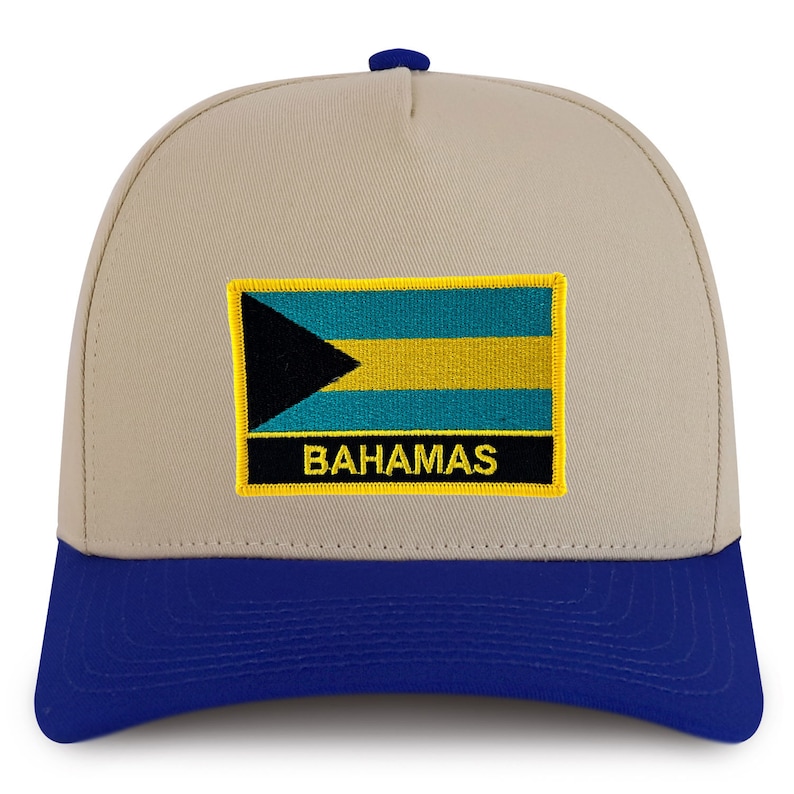 Stitchfy Bahamas Flag Embroidered Patch 5 Panel Cotton Pro Style Cap ...