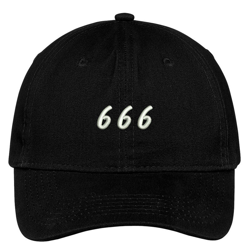 666 Caps Stitchfy 666 Embroidered Cap Premium Cotton Dad Hat - Etsy