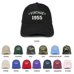 Stitchfy Vintage 1955 Birthday Baseball Cap