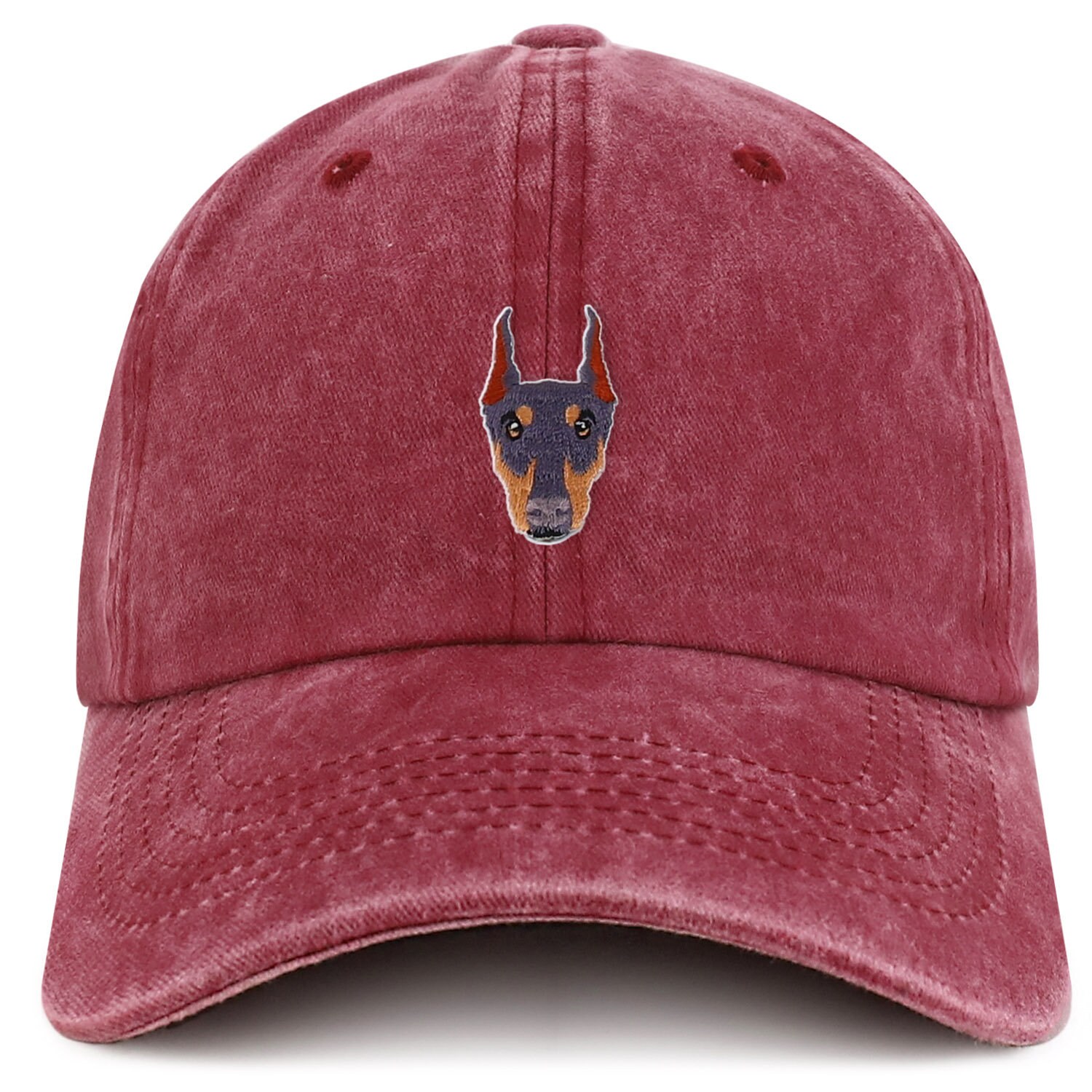 Stitchfy Doberman Embroidered Patch Pigment Dyed Soft Cotton