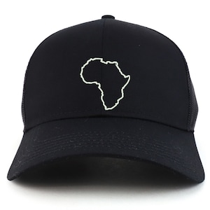 Boné Trucker de alto perfil Stitchfy Africa Map Outline