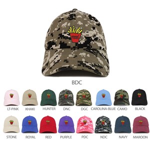 Stitchfy Fries Embroidered Low Profile Soft Cotton Brushed Baseball Cap