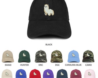 Stitchfy alpaga brodé 100% coton casquette réglable chapeau de papa