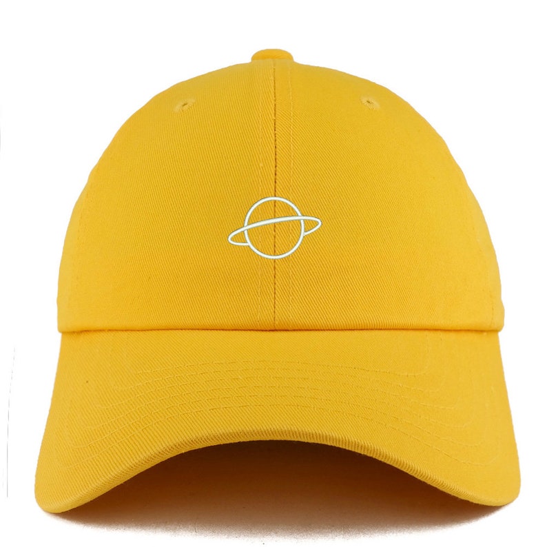 Trendy Apparel Shop Planet Embroidered Dad Hat - Low Profile, Adjustable Strap, One Size Fits Most - View #3