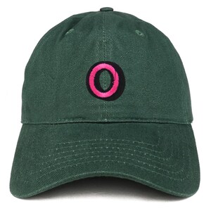 Gorra de béisbol de algodón suave de perfil bajo con parche "O" del alfabeto de Stitchfy (SF-AP0102-SAN-CP77)