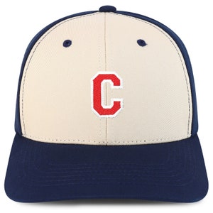 Gorra de béisbol snapback de 6 paneles universitarios Stitchfy Letter C(SF-TXT3662-NIS-GNV-004)