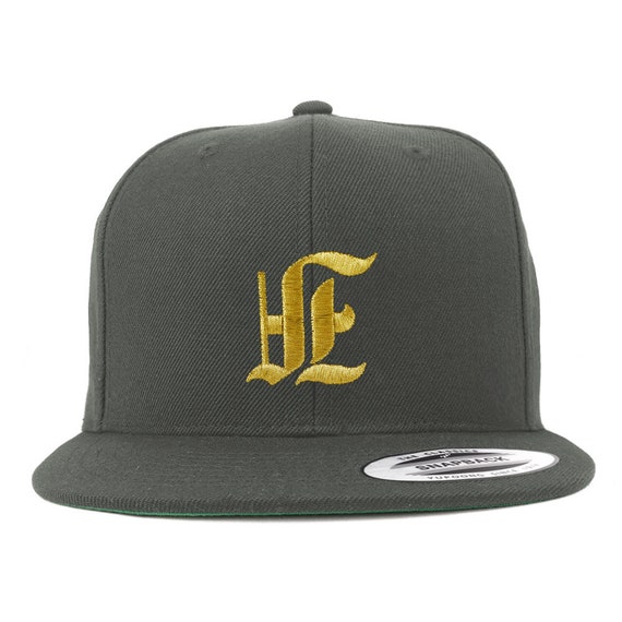 Embroidered Flatbill Snapback Cap - Etsy