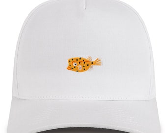 Berretto da baseball stile professionale a 5 pannelli strutturato con toppa ricamata Stitchfy Boxfish (SF-AP0166-NIS-GNV-007)
