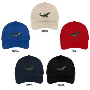 Stitchfy Alligator Embroidered Cap Premium Cotton Dad Hat
