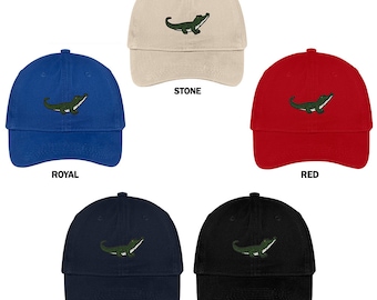 Stitchfy Alligator Ricamato Berretto Premium Cotone Papà Cappello