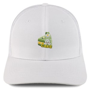 Stitchfy Cake Embroidered Patch Structured 6 Panel Mesh Back Trucker Cap  (SF-AP0189-NIS-GNV-003M)