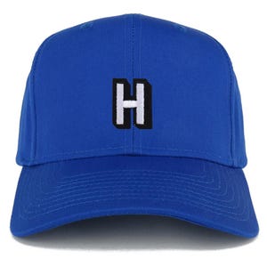 Gorra de béisbol estructurada con parche del alfabeto H de Stitchfy (SF-AP0095-27-079)
