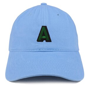Gorra de béisbol de algodón suave de perfil bajo con parche del alfabeto A de Stitchfy (SF-AP0088-SAN-CP77)