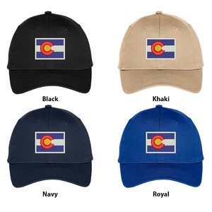 Stitchfy Colorado State Flag Embroidered Structured High Profile Baseball Cap (SF-LOG021-OTC-27-079)