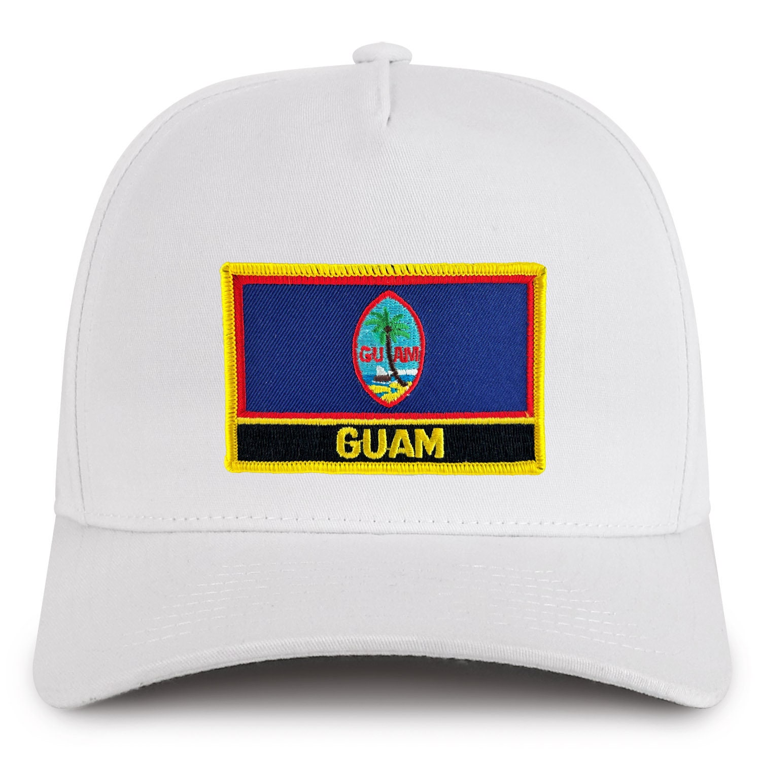 Stitchfy Guam Flag Embroidered Patch 5 Panel Cotton Pro