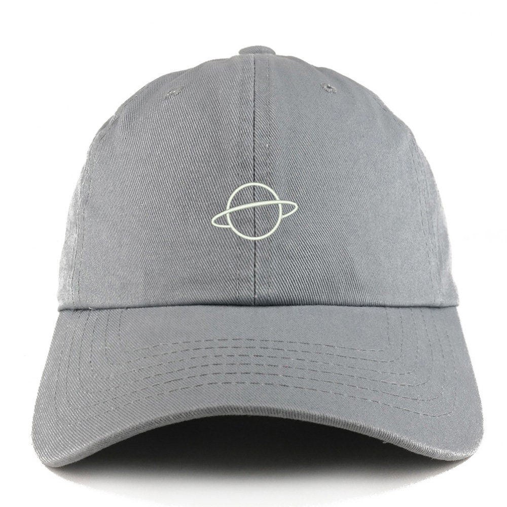 Trendy Apparel Shop Planet Embroidered Dad Hat - Low Profile, Adjustable Strap, One Size Fits Most - View #2