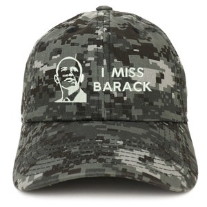 Stitchfy I Miss Barack and Portrait Embroidered Brushed Cotton Cap image 6