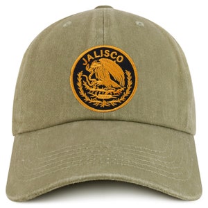 Mexico Cities Baseball Cap – Embroidered Eagle Logo, Adjustable Black & Gold