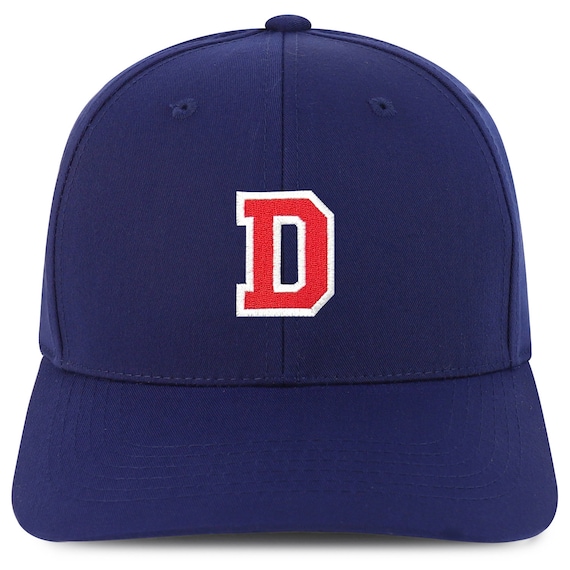 Stitchfy Letter D Varsity 6 Panel Snapback Baseball Cap(sf-txt3663