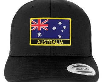 Stitchfy Australia Flag Patch Retro Trucker Mesh Cap