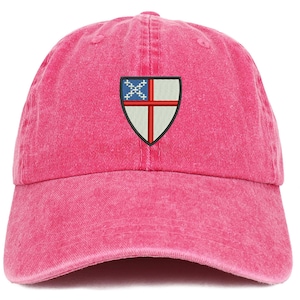 Stitchfy Episcopal Shield Embroidered Washed Low Profile Cap