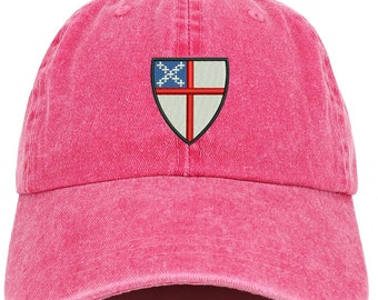 Stitchfy Episcopal Shield Embroidered Washed Low Profile Cap