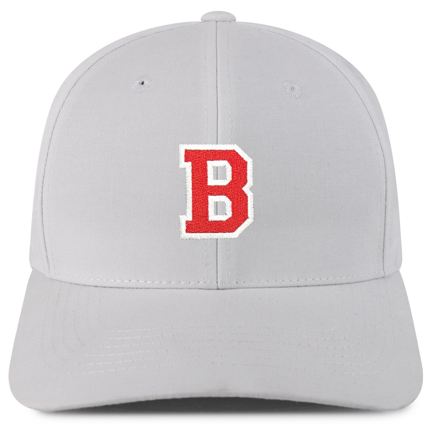 ★ ★ Unisex CKJ New Title Case Logo Ball Cap 4G5 Stitchfy Letter B Varsity 6 Panel Snapback Baseball Cap(sf