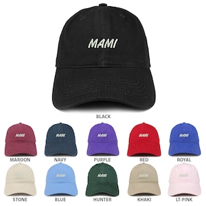 Stitchfy Mami Embroidered Low Profile Soft Cotton Baseball Cap