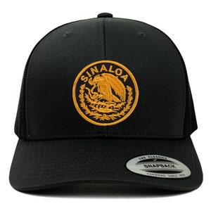Czapka z daszkiem Stitchfy Oversize XXL Sinaloa Mexico Patch 6 Panel Trucker Mesh Cap (MXPATCH-SIN-6606-2XL)