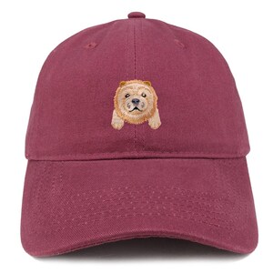 Stitchfy Chow Chow Patch Low Profile Soft Cotton Baseball Cap (SF-AP0008-SAN-CP77)