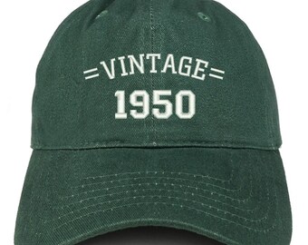 Vintage 72nd Birthday Embroidered Baseball Cap - Washed Cotton, Low Profile, Adjustable Snap, Black - View #9