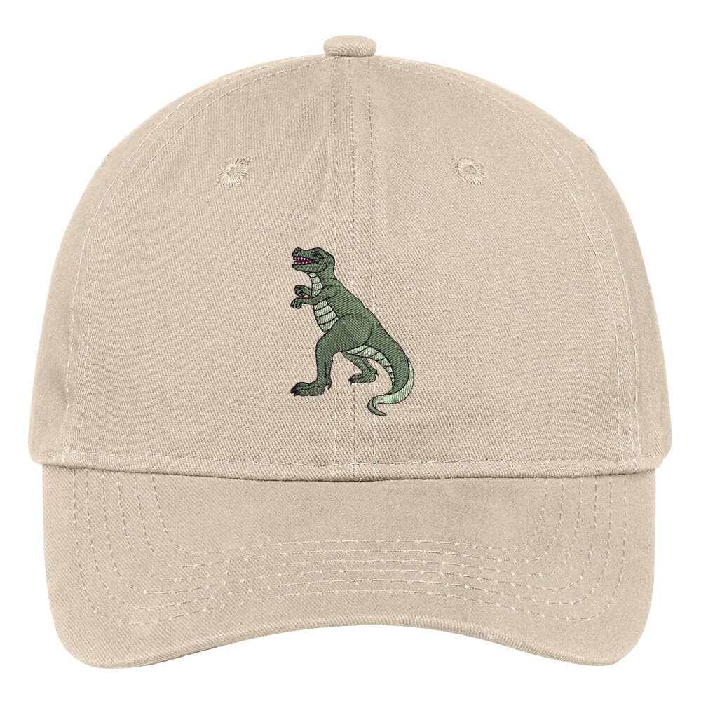 Stitchfy T Rex Dinosaur Embroidered Cap Premium Cotton Dad Hat | Etsy