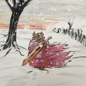 Martin the Warrior Art Print Redwall Illustration