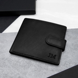 Personalised Men's RFID Leather Billfold Wallet - Gifts For Him - Personalized Leather - Father's Day - Anniversary Gift - Handmade Bespoke
