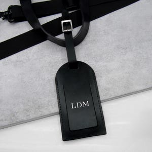 Handmade Personalised Leather Luggage Tag - Gifts For Him - Gifts For Her - Anniversary Gift - Travel Tag - Wedding Gift - Leather Tag