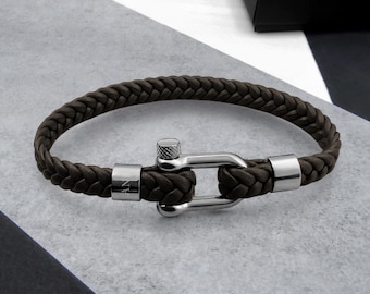 レザー編み込みブレスレット スターリングシルバー レザー編み込みブレスレット スターリングシルバー