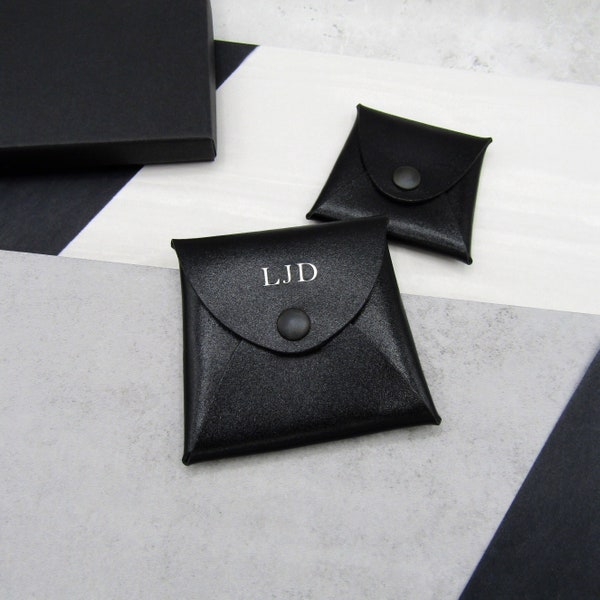 Leather Coin Case Etsy