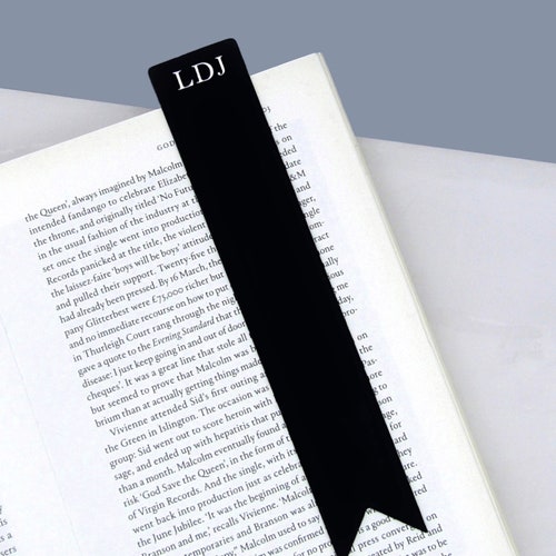 Personalised Leather Bookmark Third Anniversary Gift for Him Etsy UK