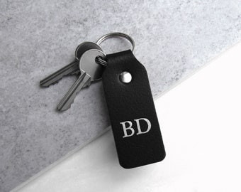 Handmade Personalised Leather Keyring or Key Fob - Gifts For Him - Gifts For Her - New Home Gift - Personalized Leather - Anniversary Gift