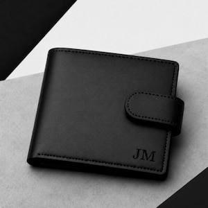 Personalised Men's RFID Leather Bifold Wallet - Gifts For Him - Anniversary Gift - Custom Wallet - Wedding Gift - Men Gift - Monogram Wallet