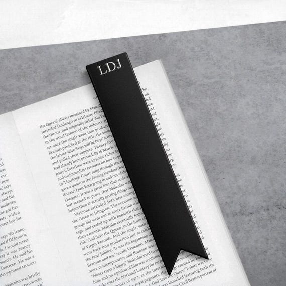 Handmade Personalised Thick Leather Bookmark - Gifts For Him - Custom Leather - Wedding Gift - Reading Gift - Anniversary Gift - Book Gift