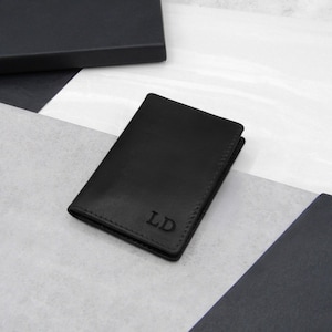 Personalised RFID Leather Travel Pass & Credit Card Holder - Custom Leather - Anniversary Gift - Personalized Leather - Gifts For Him
