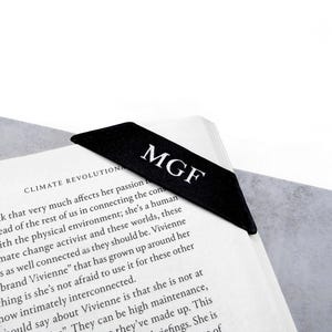 Handmade Personalised Leather Page Corner Bookmark - Gifts For Him - Gifts For Her - Anniversary Gift- Custom Leather - Wedding Gift
